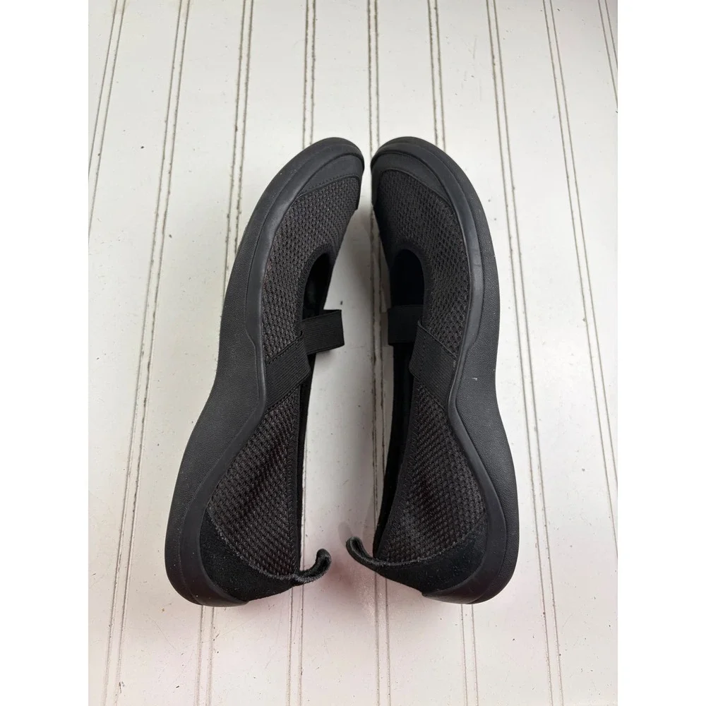 Vintage Y2K Black Mesh Mary Jane Walking Shoes Sneakers Women's Size 10M